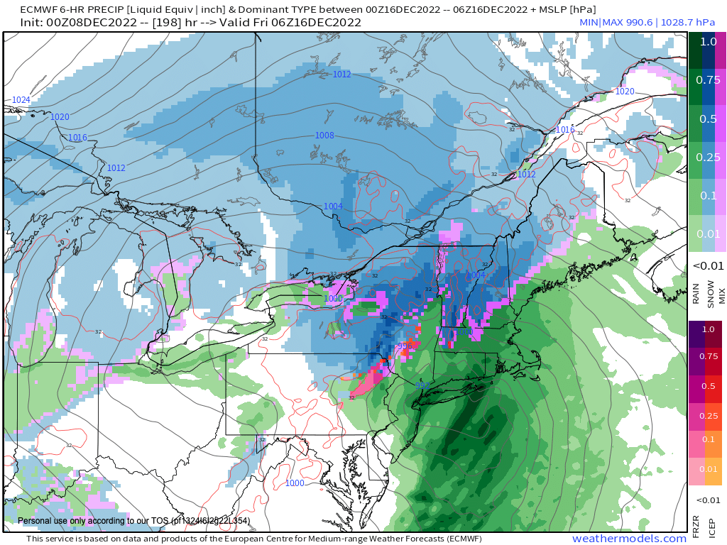 Next Thursday night big storm