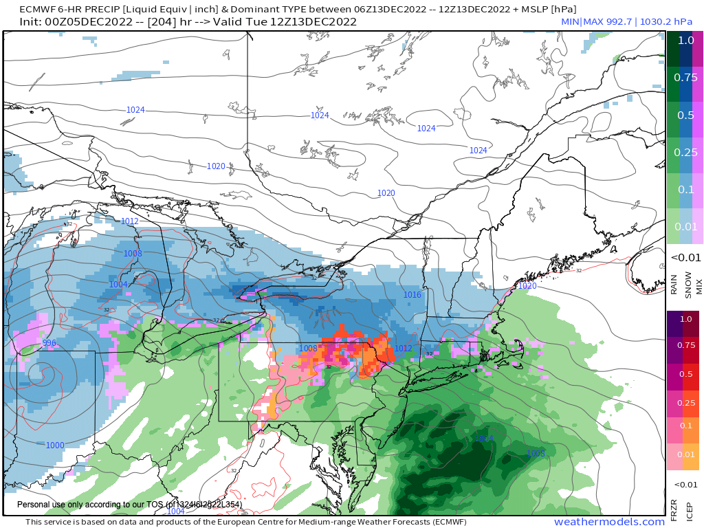 Winter weather potential is starting to show on models.