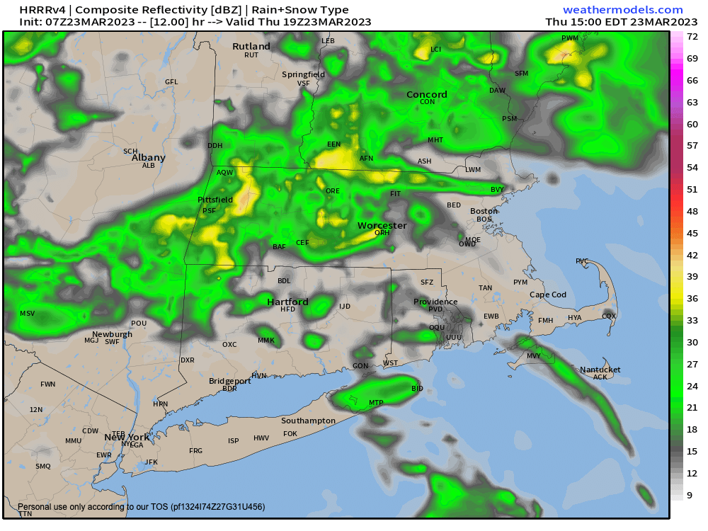 A showery late-afternoon and evening ahead.