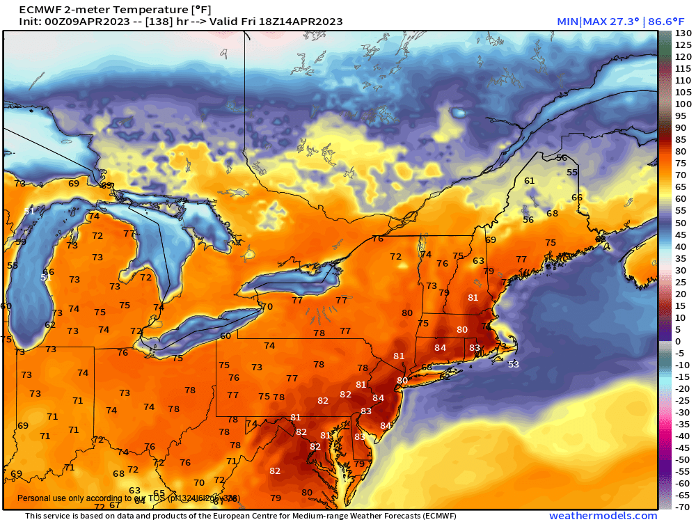 Very warm by late week!