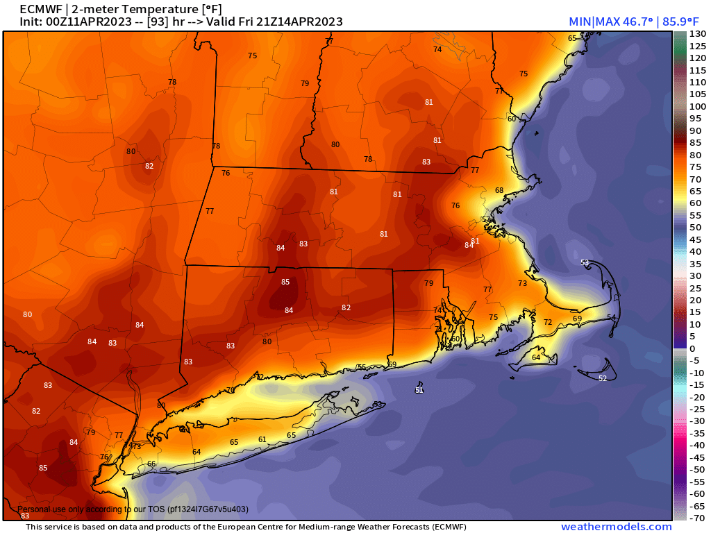 Very warm Friday!