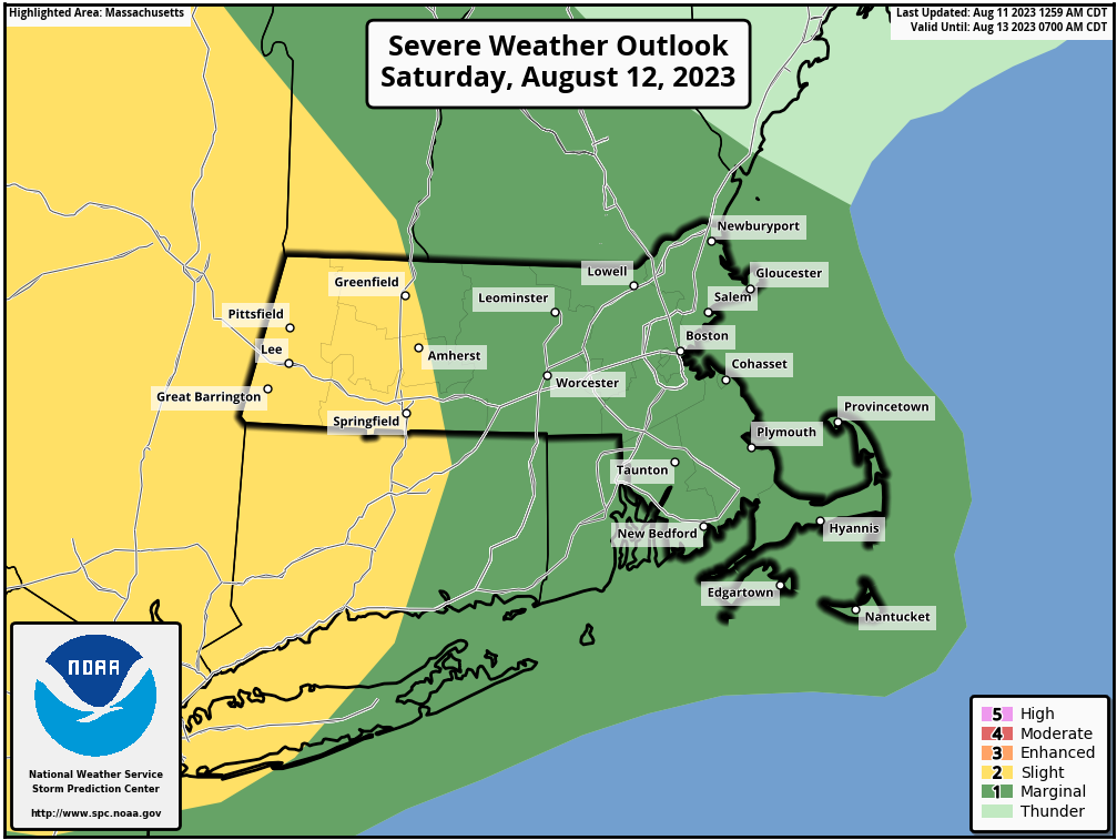 Severe Weather Possible Sat. PM