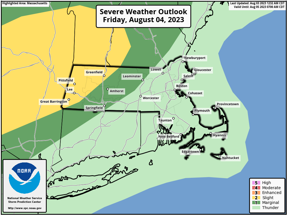 Severe storms possible Friday eve