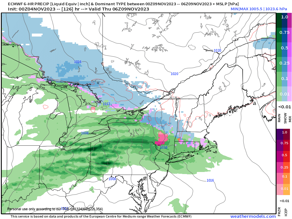 Snow/ice possible early Thurs AM