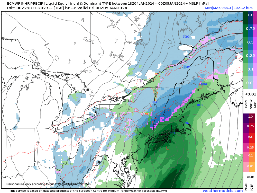 Potential winter storm late next week