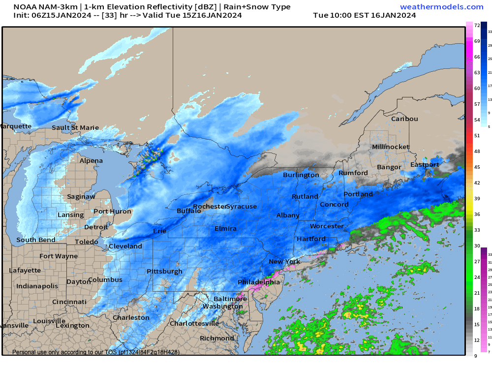 Tuesday snow 1-4"