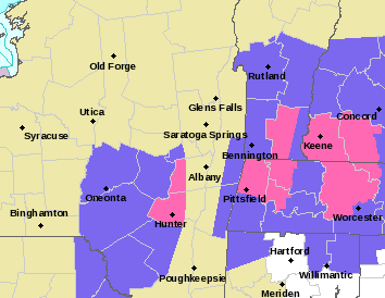 Winter Storm Warnings and Winter Weather Advisories