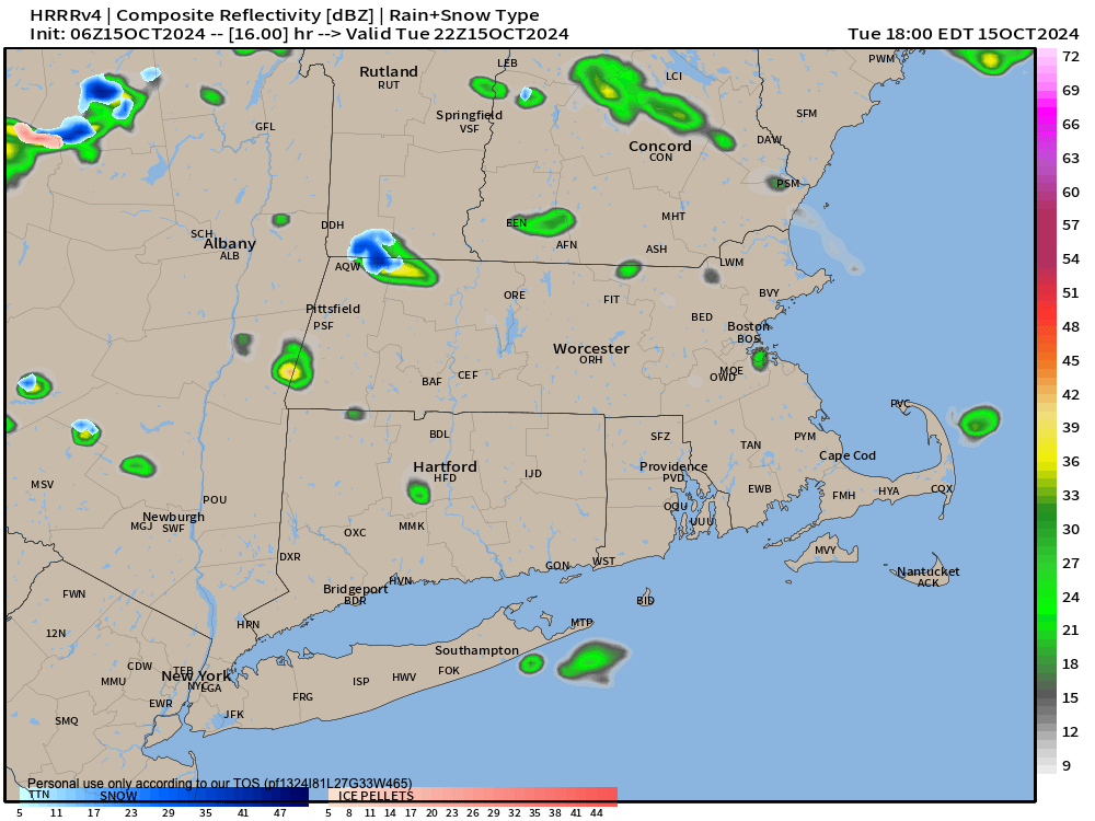 Western Mass Regional Weather for October 15, 2024