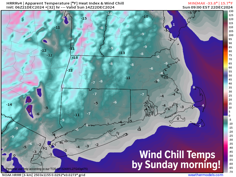 Western Mass Regional Weather for December 21, 2024