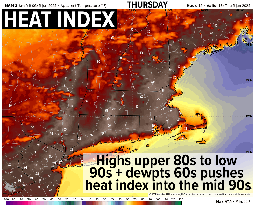 Western Mass Regional Weather Report for June 5, 2025